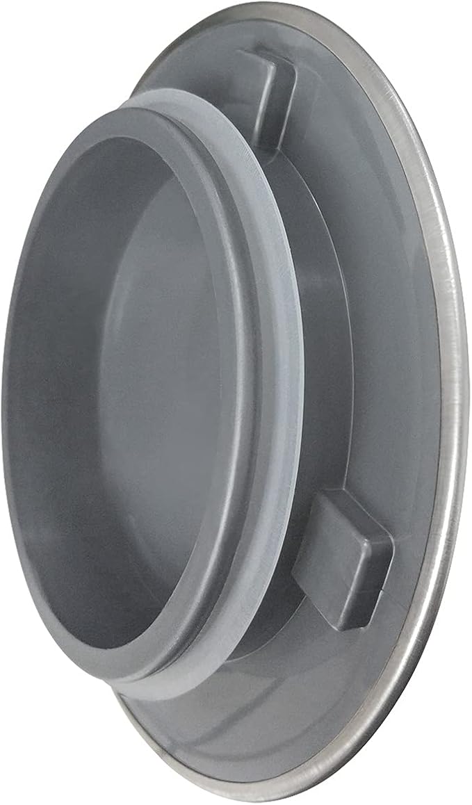 GZILA Kitchen Sink Stopper, Flat Decor Cover 304 Stainless Steel Sink Drain Stopper, Fits 3.5" Standard Strainer Brushed Nickel