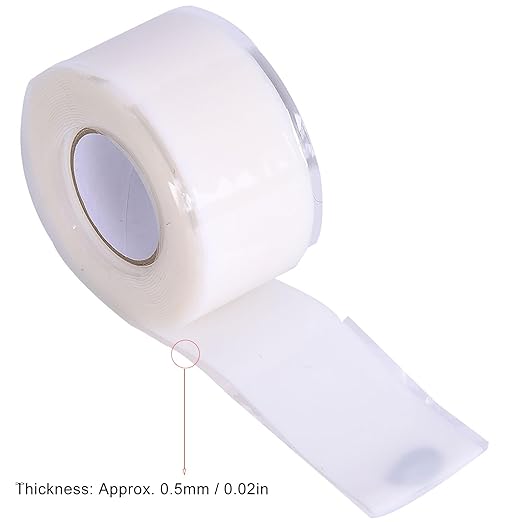 Tape Strong Adhesion PVC PPR Pipes Repairing Supplies White Red Quick Seal No Replacement Needed Flexible Durable for Home Plumbing Leak Fix (White)