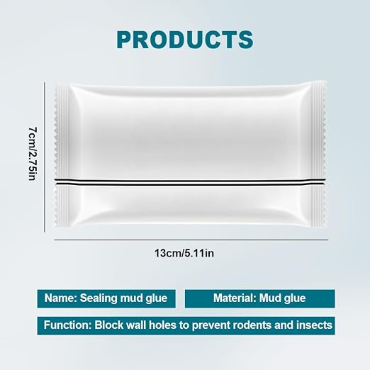 Upgrade Waterproof Sealant Mastic,Quick Mending Mud for Drain Connection,Waterproof Repair Sealing Clay Sealant Drain Connection Wall Air Conditioning Hole (3PC)