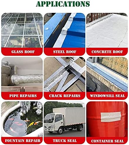 LLPT Aluminum Butyl Tape Butyl 2 Inch x 16.5 Feet Waterproof Leak Sealing Tape for Metal Roof Flashing RV Roof Patching Window Gutter Leak Repair (AB434)