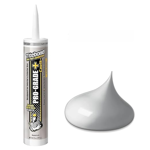 Titebond 10.1 Oz. Pro-Grade Plus Siliconized Acrylic Water-Based Caulk - Slate Gray