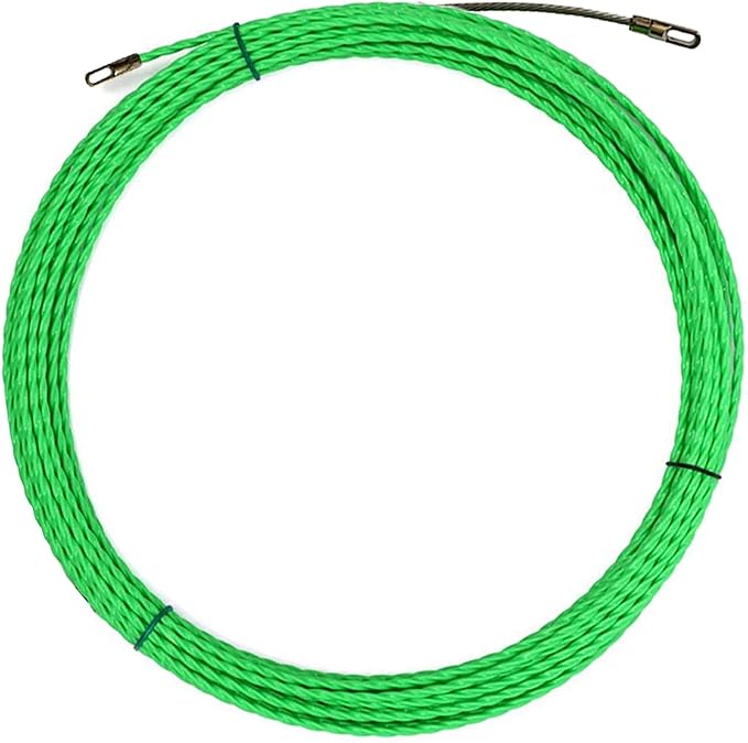 10M Fish Tape Rod Puller Cable Puller Wire Puller Fish Tape Cable Fastener Cable Puller Grip Cable Rod Cable Fish Tape with Fastener