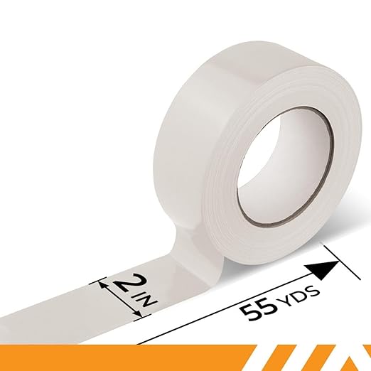 GTSE Clear Duct Tape, 2 Inches x 55 Yards (164 ft), Heavy Duty, Waterproof Repair Tape for Indoor or Outdoor Use, 1 Roll