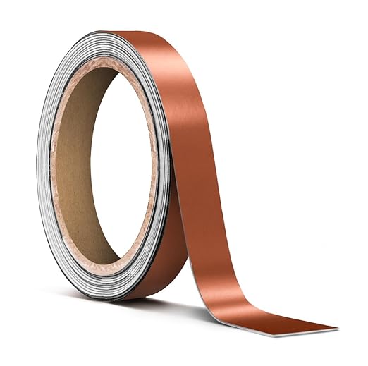 VViViD Satin Rose Gold Chrome Powder Metallic Pinstripe Vinyl Tape Roll (½” x 25ft)