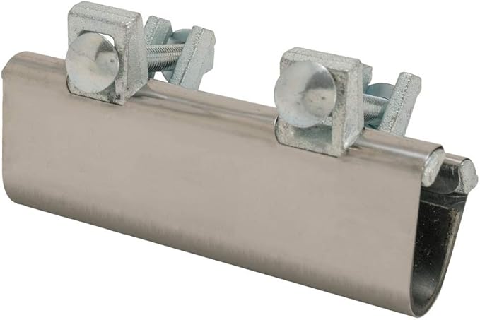 Eastman 6 Inch Pipe Repair Clamp, 1-1/4 inch IPS Connection, Stainless Steel, 45196