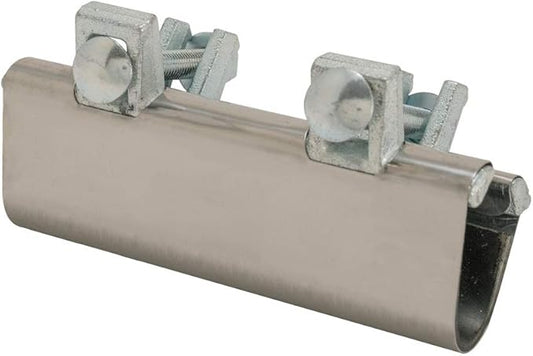 Eastman 6 Inch Pipe Repair Clamp, 1-1/4 inch IPS Connection, Stainless Steel, 45196