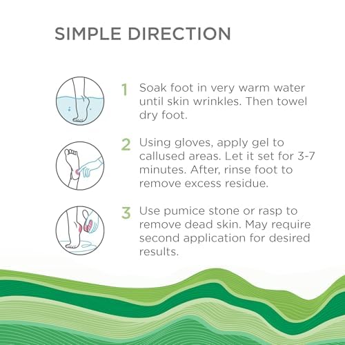 Lee Beauty 8oz Professional Gel Callus Remover for Feet - Peppermint Fast-Acting Formula, Extra Strength for Cracked Heels & Dead Skin (Pack of 1)