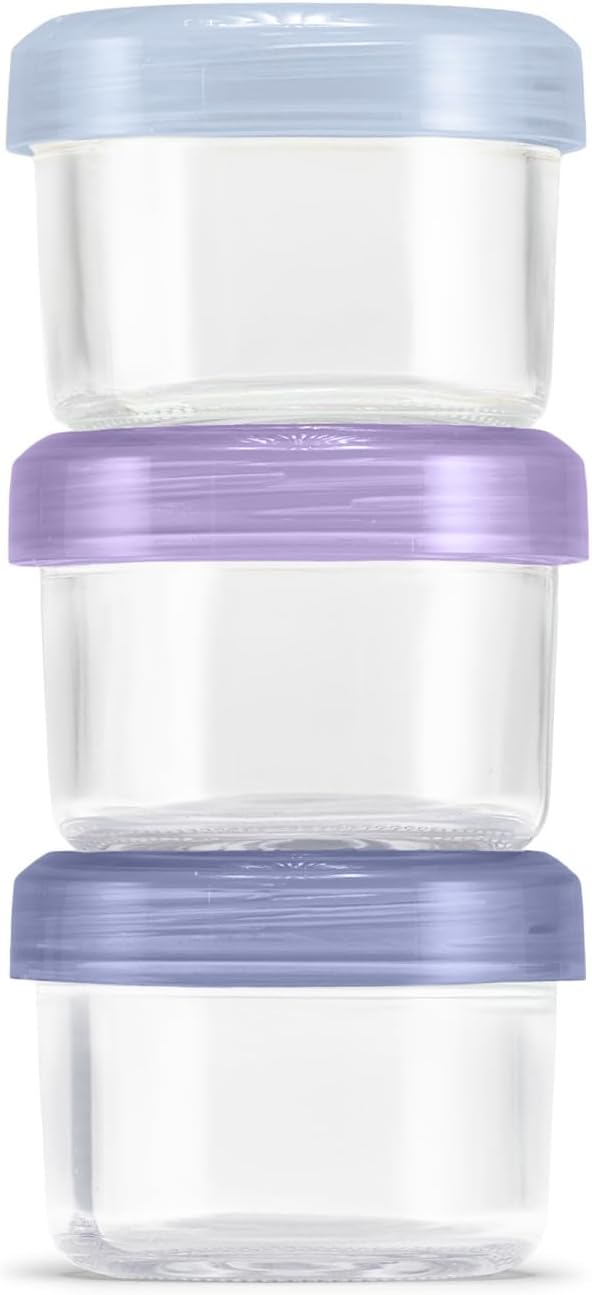 Ello Color Lock 8PC Mixed Glass Food Storage Sets, Leak-Proof Glass Food Storage Containers
