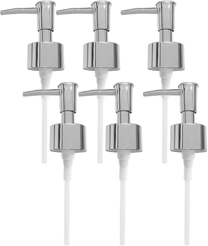 Silver Dispenser Pump for Soap Pump Bottle Resin Mold,Large Jar Bottle Mold Soap and Lotion Replacement Dispenser Pump for Kitchen, Bathroom Home Decor