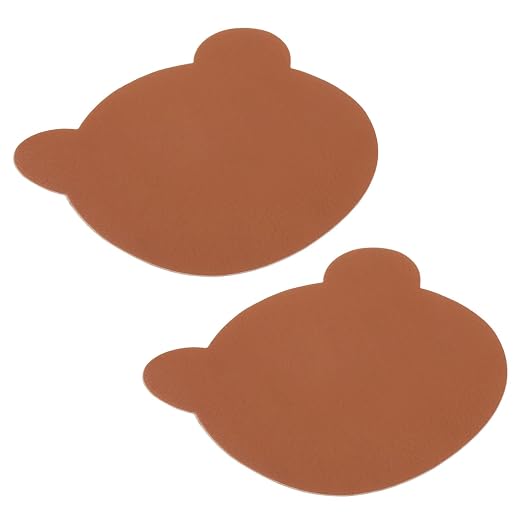 PATIKIL Leather Repair Patch, 2 Pcs 4 x 3.5 Inch Self-Adhesive Vinyl Patch Furniture Tape Repair Kit for Sofas Couches Stools Chairs Cabinets Bags, Light Brown