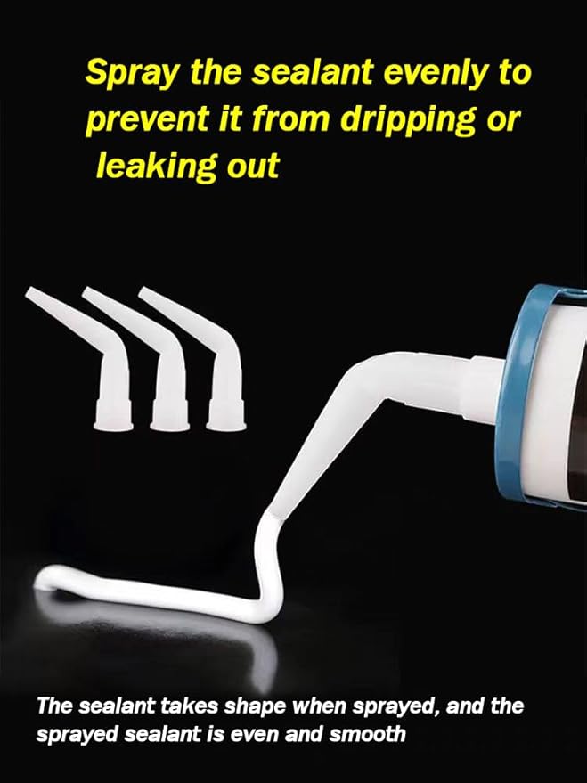 Curved caulking gun caulking nozzle, caulking extension nozzle, caulking extension nozzle, caulking tool gun (white 10+5+5 pieces)