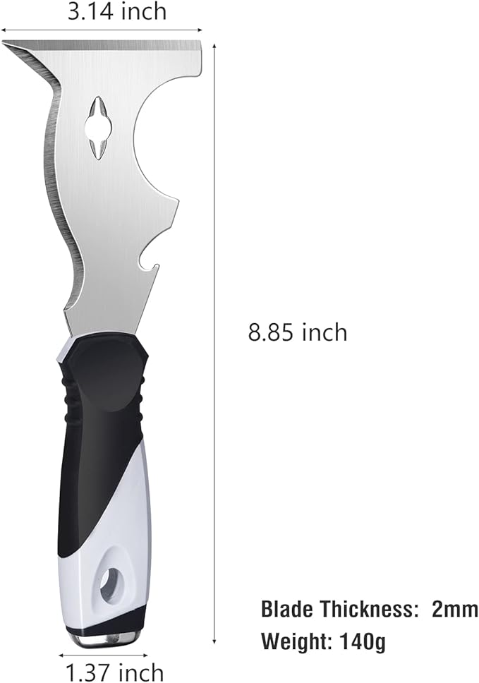 Mister Rui Putty Knife Scraper Tool-Paint Scraper, Floor Scraper for Home Improvement DIY Projects