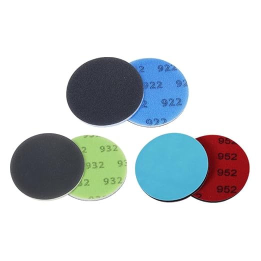 Glass Repair Kit Grinding Polishing Abrasive Disc Mesh Net Sanding Pads Kit for Glass Scratch Removal 4 inch 3Pcs/Pack