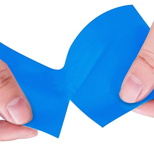Blue Heavy Duty Duct Tape, 4 Inch x 55 Yards, Industrial Grade Waterproof & UV Resistant, Strong Adhesive for Indoor Outdoor Repairs, Crafts, Home Improvement, Moving Packing and DIY Projects