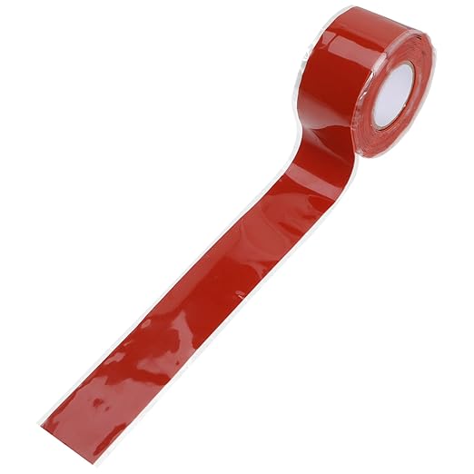 Leak Stop Tape Silicone Rubber Seal Tape for Pipe Repair Self Adhesive High Pressure Resistant for Plumbing and Outdoor Use Red