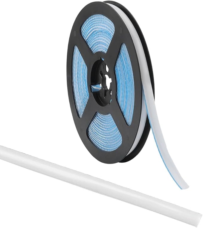 GORGECRAFT 9.84 Feet x 0.31 Inch Caulk Tape Self Adhesive Peel and Stick Molding Trim Strip White PVC Plastic Waterproof Caulking Gap Sealant Edging Tape Border for Stove Sink Toilet Bathtub Wall Edge