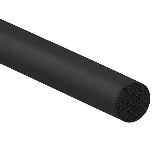 PATIKIL 9/32 Inch x 65.6 Feet Backer Rod, Foam Rope Caulk Crack Joint Filler Roll Seal Weather Strip for Home Construction, Black
