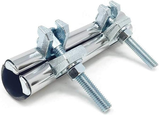 5244342 3/4 Inch X 6 Inch Stainless Steel Pipe Repair Clamp - Double Bolt