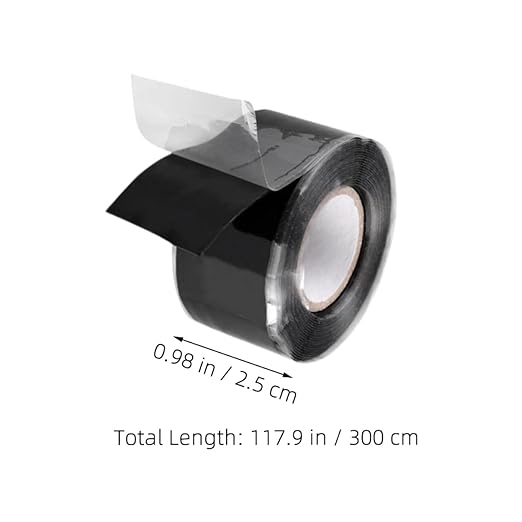 Mobestech 3.0m High-Temperature Resistant Pipe Sealing Tape Self-fusing Leak Repair Tape for Outdoor Plumbing Silicone Adhesive for Emergency Pipe Fixes