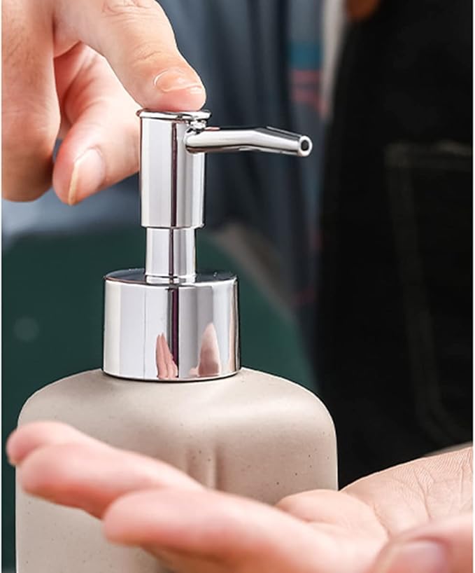 Silver Dispenser Pump for Soap Pump Bottle Resin Mold,Large Jar Bottle Mold Soap and Lotion Replacement Dispenser Pump for Kitchen, Bathroom Home Decor