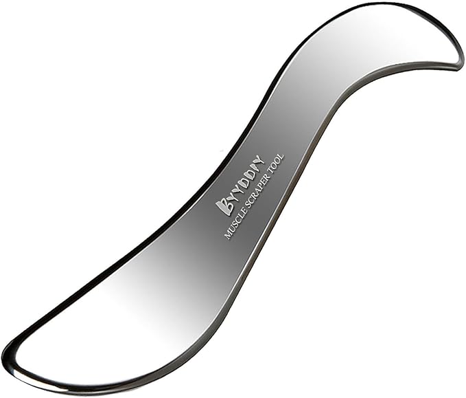 BYYDDIY 304 Stainless Steel Gua Sha Muscle Scraper Tool,Scar Tissue Tool,Physical Therapy Tools,Muscle Scraping Tool,Guasha Massage Scraper,IASTM Tools,Skin Scraping Tool,Soft Tissue Massage Tool