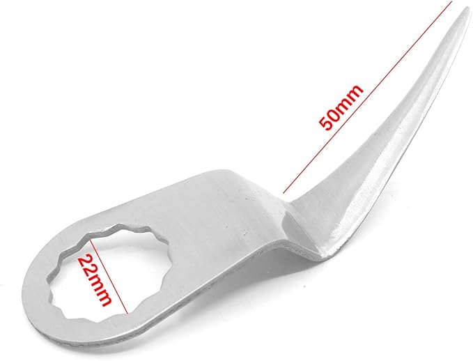 Jitterbug Air Windshield Remover Blades 52mm Bent Curved Blade Pneumatic Scraper Auto Glass Adhesive Cut-Out Knife for Cutting Car Doors Window Sealant Windshield Windscreen Weatherstripping Glue 1pk