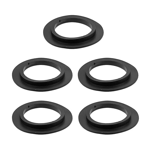 Assorted Basket Washers - Flexible Rubber Seals for Kitchen Sink Drain - 5pcs/Set - Simple Installs - Leak Proof Sink Seal