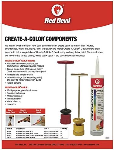 Red Devil 0409 Create A Color Caulk, 9.4 oz.