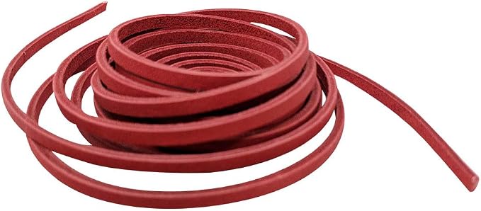 TOFL 72" Baseball Glove Lace Strips - Flat Shaped Cowhide Leather Lacing for Gloves, Mitts & DIY Repair