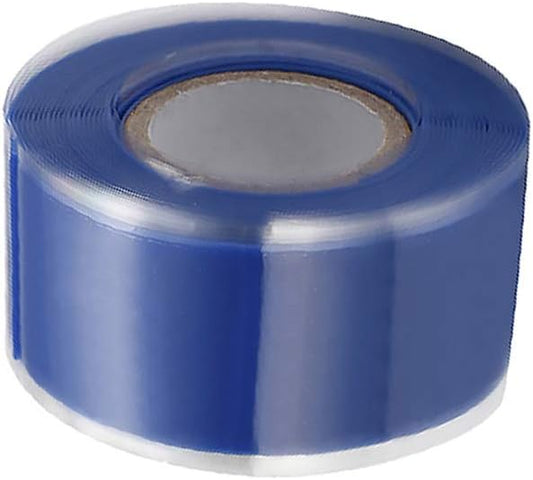 Self-Fusing Silicone Tape, Stretchable Waterproof Tape, Electrical Wires Wrap Emergency Pipe & Plumbing Repair Tape, 2.5cmx1.5m, Blue
