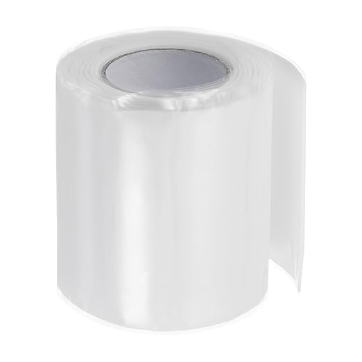 HARFINGTON Self Fusing Silicone Tape 2" x 3ft x 0.04" Waterproof Sealing Plumbing Rubber Tape for Water Pipe Hose Leak Silicone Grip Repair Seal, White