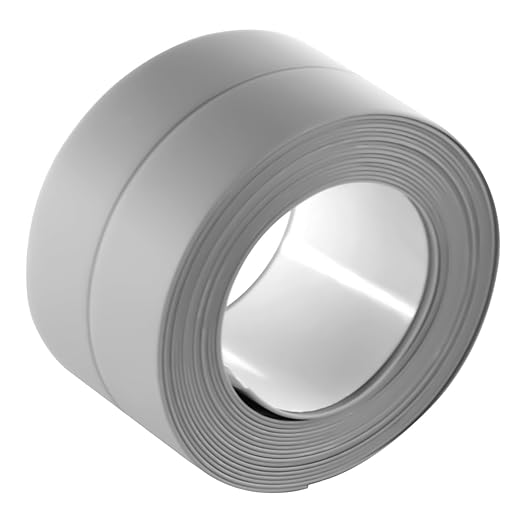 3 Rolls 10.5 Feet Caulk Tape Waterproof Sealing Self Adhesive, Caulking Sealant Strip for Bathroom Toilet Kitchen Countertop