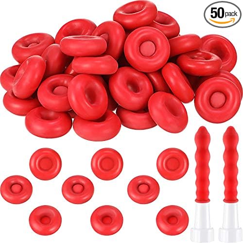 Zonon 50 Pieces Caulk Cap Caulk Saver Finishing Tool Tube Covers Tube Caps for Sealing and Preserving, Red