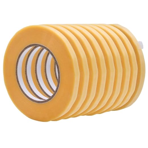 WOD Clear Produce Poly Bag Sealing Tape, 1/2 inch x 180 yds. (Pack of 10) for Packaging and Sealing of Meat, Gifts, or Ice Bags BSTC24PVC