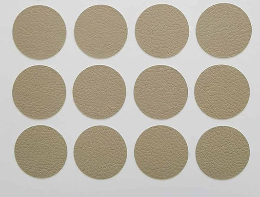 Round Leather Repair Patch for Furniture, Tape Self Adhesive for Couches Car Seat Sofa Jackets Handbags (OneSize,Camel)