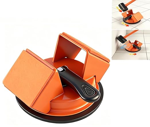 Heavy Duty Floor Gap Repair Tool, 45° Striking Surface Iron Laminate/Vinyl Floor Gap Fixer with Enhanced Suction Cup, Slot Cutter and 5Pcs Sticky Pads, Professional Flooring Gap Closing Tool