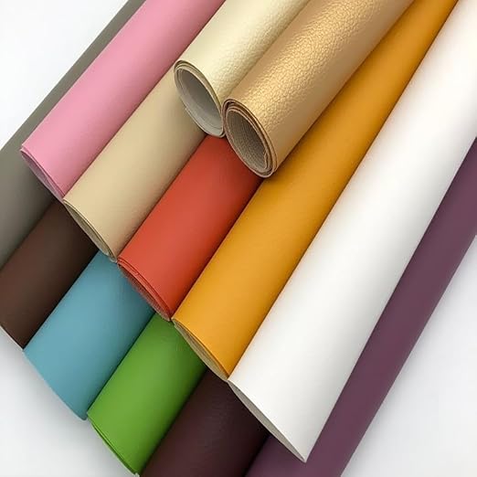 Self Adhesive Leather Repair Patch Fuchsia Faux Leather Fabric 19.7 x 54 Inch Leather Repair Tape Kit for Upholstery, Furniture, Couch, Sofa, Car Seats, Chairs