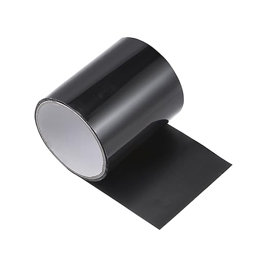 HARFINGTON Waterproof Patch Seal Tape 4" x5' Leak Repair Tape for Plastic Bucket/Basin Hoses Duct Pipes, Black