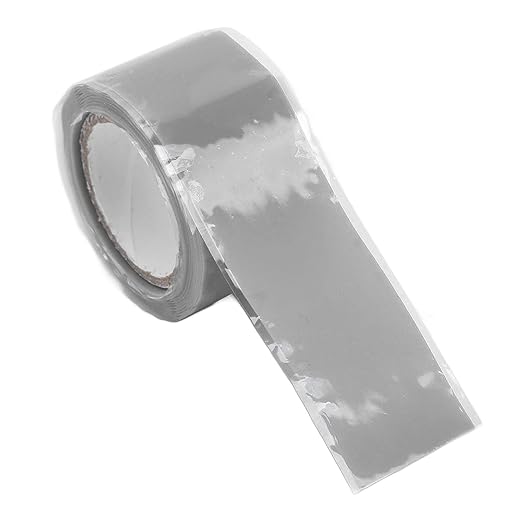 Self Fusing Silicone Tape High Temperature Adhesive Tape for Plumbing Repairs Hose Leak Fixing 2 Rolls 1.5m x 2.5cm (Gray)