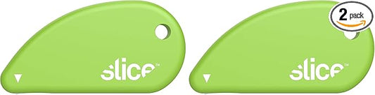 Slice Micro Ceramic Blade, Safety Cutter, Finger Friendly, Cuts Blister Packaging, Paper & Ideal for Outline Trims of Shapes or Coupons (Pack of 2)