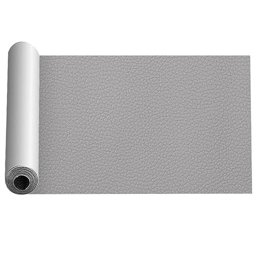 Light Gray Leather Repair Tape Kit,7.9x59 in Repair Kit for Furniture,Car Seat, Couch,Upgraded Strong Self Adhesive Leather Patch for Sofas,Furnitures