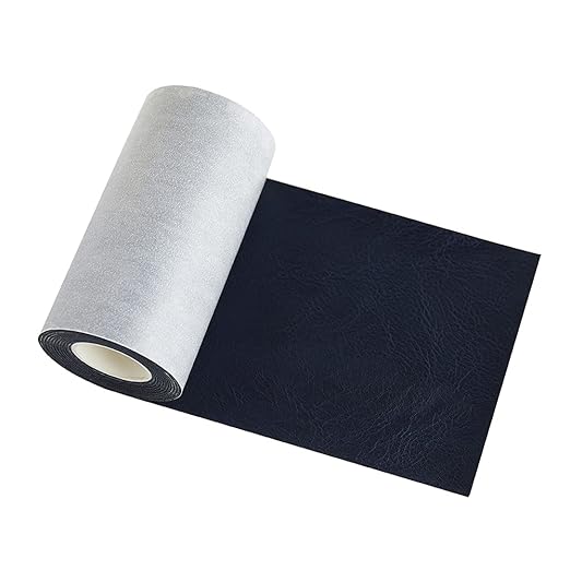 Leather Repair Tape kit Self Adhesive Patch Heavy Duty Retro Dark Blue 4 x 60 inch for Couch Furniture Computer Chair