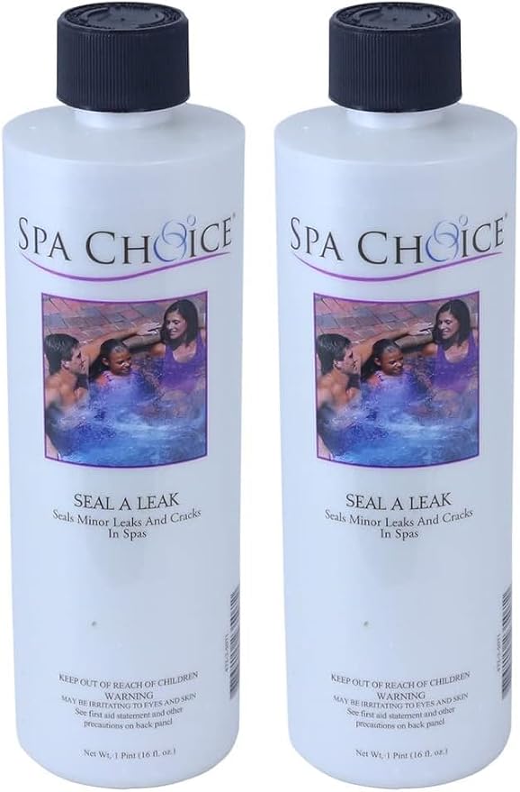 SpaChoice 1-Pint 2-Pack Premium Seal A Leak, Hot Tub Leak Sealer, Made in USA