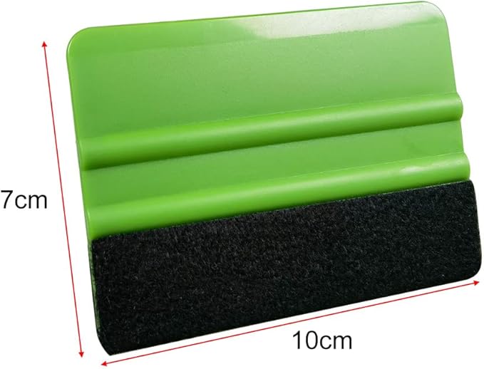 Gebildet 8Pcs Green Squeegee 4 Inch for Car Vinyl Film Wrapping Decal Squeegee Window Tint Work + 10pcs Black Felt