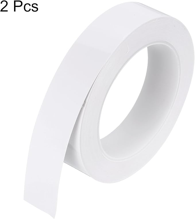 HARFINGTON 2Pcs Floor Tiles White Foil Lines Metallic Mirror Tape 0.98" x82 Ft Ft Self Adhesive Decor Floor Wall Seam Sticker Waterproof Gap Sealing Tape for Kitchen Bathroom Cabinet