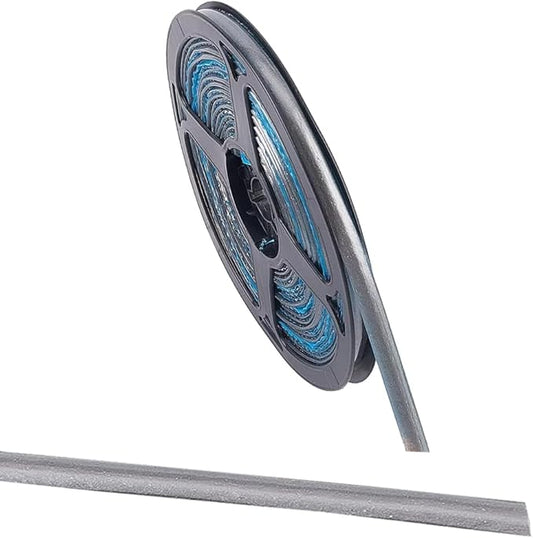 GORGECRAFT 9.84 Feet x 0.31 Inch Self Adhesive Caulking Tape Waterproof Peel and Stick Molding Trim Caulk Strip Gray PVC Plastic Kitchen Bathroom Gap Sealant Edging Tape for Stove Sink Toilet Bathtub