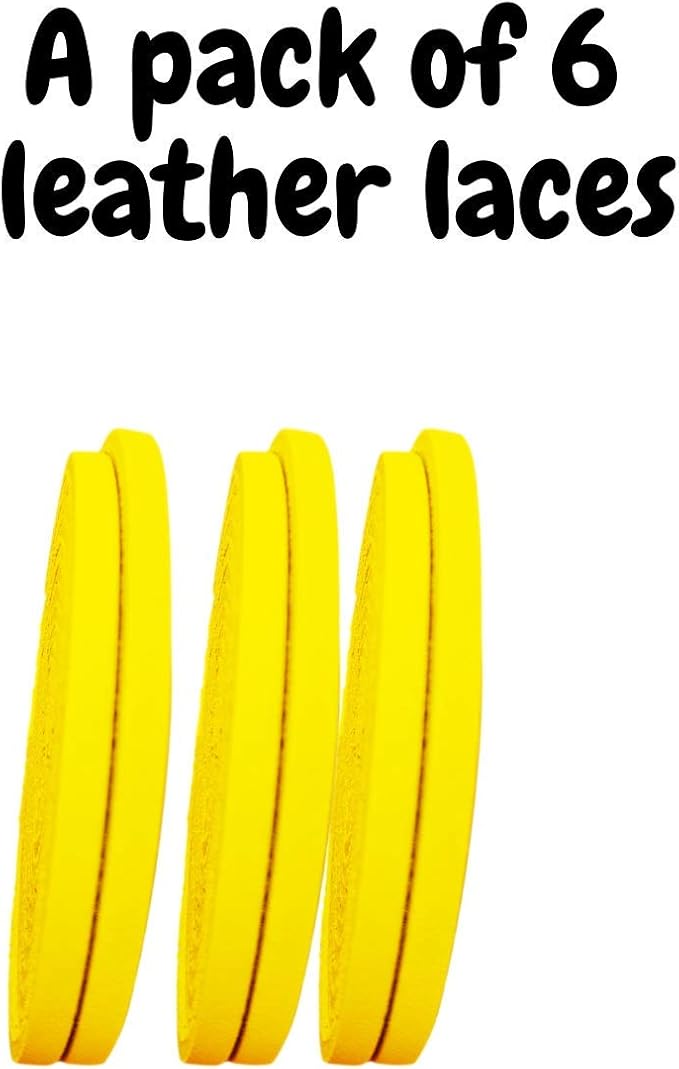 TOFL 72" Baseball Glove Lace Strips - Flat Shaped Cowhide Leather Lacing for Gloves, Mitts & DIY Repair