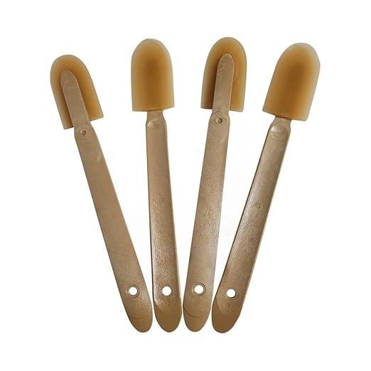 JMIBASIC Grout Caulk Finishing Tool - Multi Size 4 Pieces Set - Smooth Grout Sealant Silicone Caulking Tool - Rubber Spatula Spreader - Grout Sealer Applicator - Ergonomic Handle Grip_ABS (1.97 Inch)