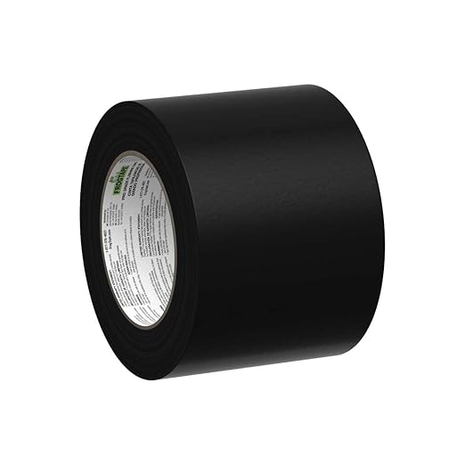 FrogTape Pro Grade Deck and Joist Flashing Tape - 4 Inch Width (3.78 in. x 50 ft) - All Weather & UV Resistant Linerless Tape for Decking, Wood, Beams with Advanced Acrylic Adhesive - 13 mils - Black