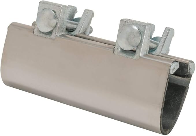 Eastman 6 Inch Pipe Repair Clamp, 1-1/2 Inch IPS Connection, Stainless Steel, 45197